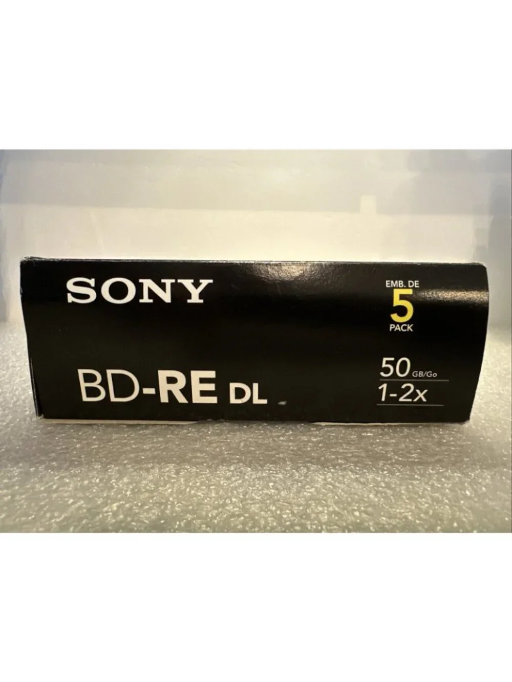 5 PACK SONY BD-RE DL Blu-ray Disc Rewritable Dual-Layer 50GB 1-2x Full HD 1080